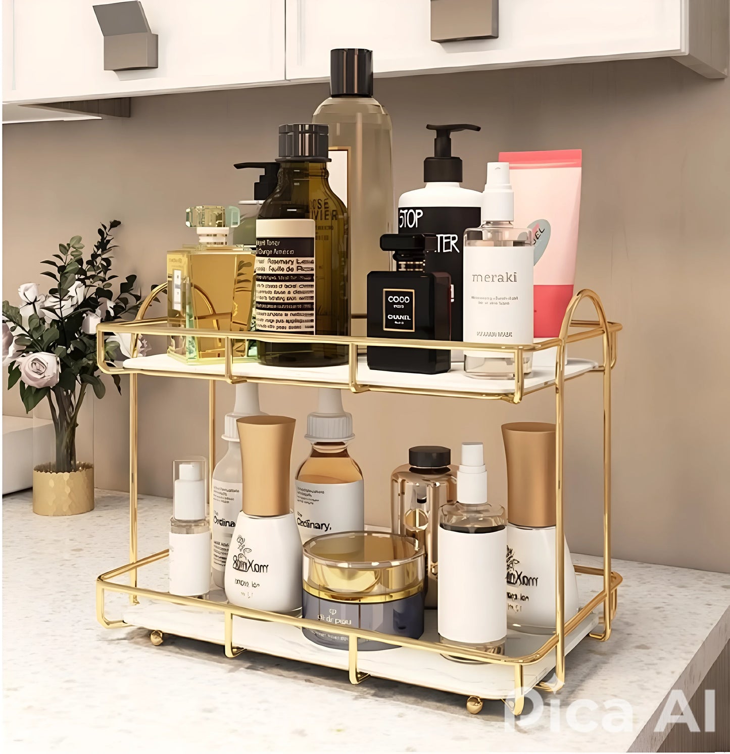 2-Tier Stylish Vanity Storage