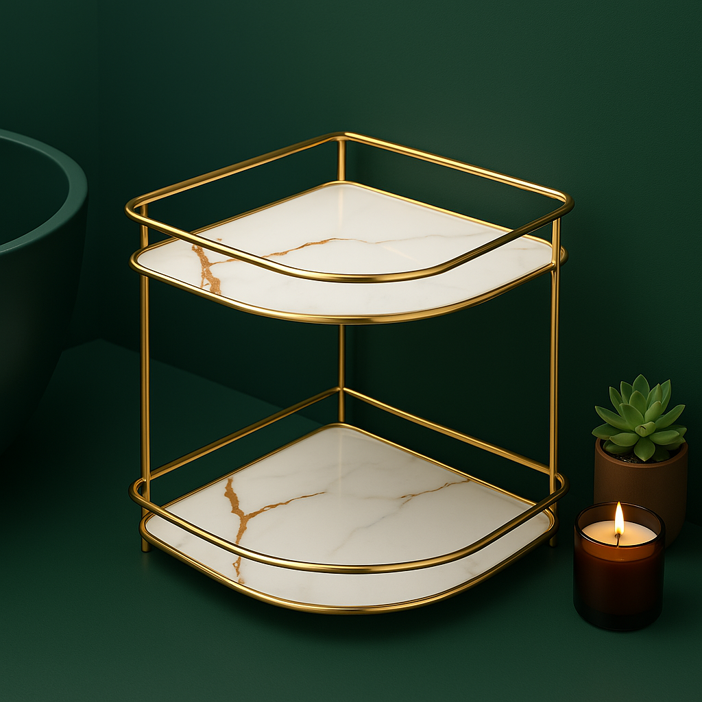2-Tier Stylish Corner Rack
