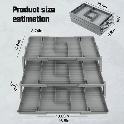 3 Tier Collapsible Jewellery Organizer