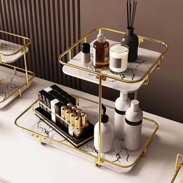 2-Tier Square Vanity Storage