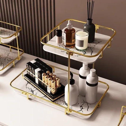 2-Tier Square Vanity Storage