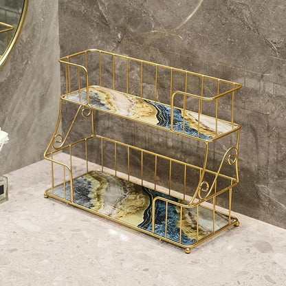 2-Tier Rectangular Vanity Storage