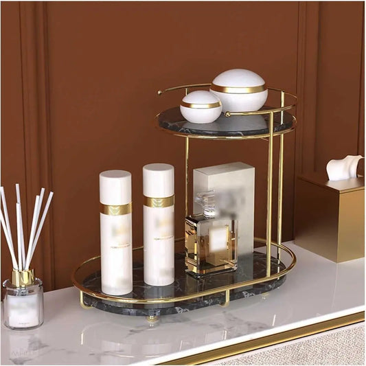 2-Tier Round Vanity Organizer