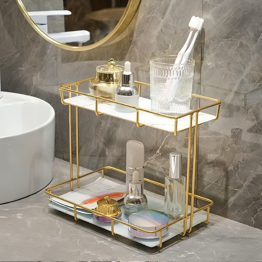 2-Tier Stylish Vanity toiletry Storage